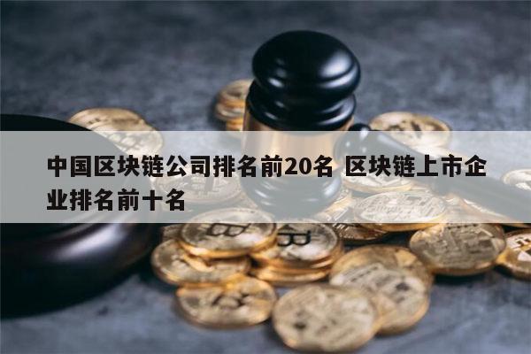 国内区块链公司(国内区块链公司前十排名 安存)